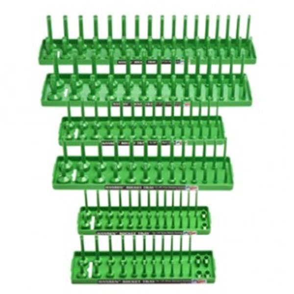 Pinpoint Socket Tray, 6 Piece - Green PI2571680